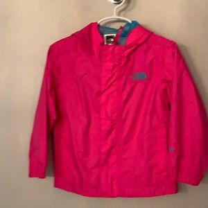 The north face rain jacket size 3